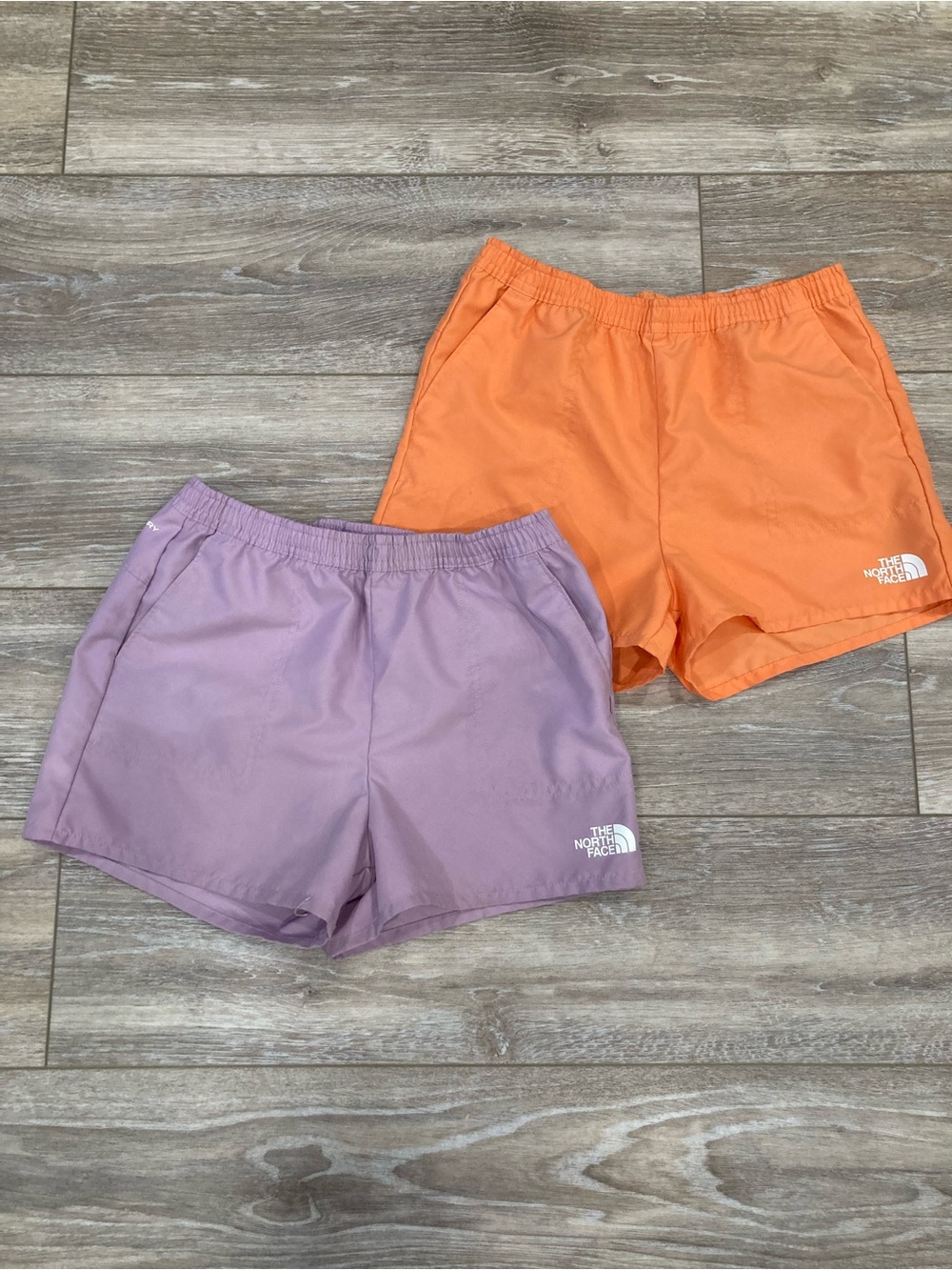 The North Face Girl’s Purple & Orange Athletic Shorts